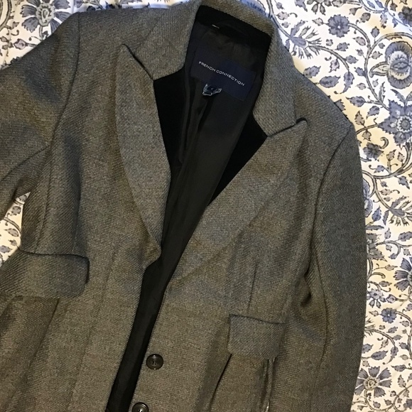 Vintage wool, French Connection coat, sz 4 - Picture 1 of 5